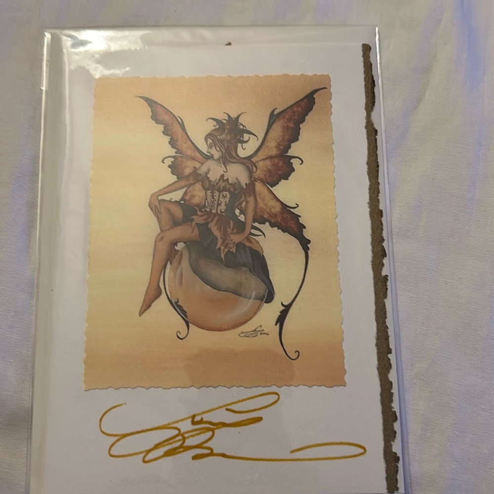 Amy Brown signed card